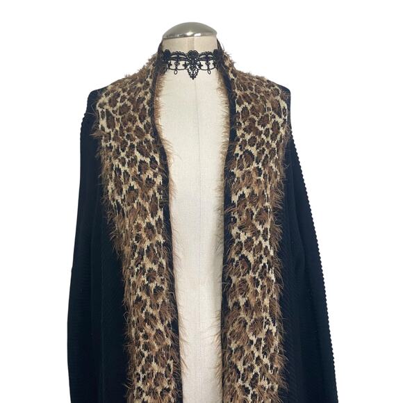 Isabellas Closet Soft Fuzzy Knit Goth Emo Grunge Cardigan - Picture 2 of 12